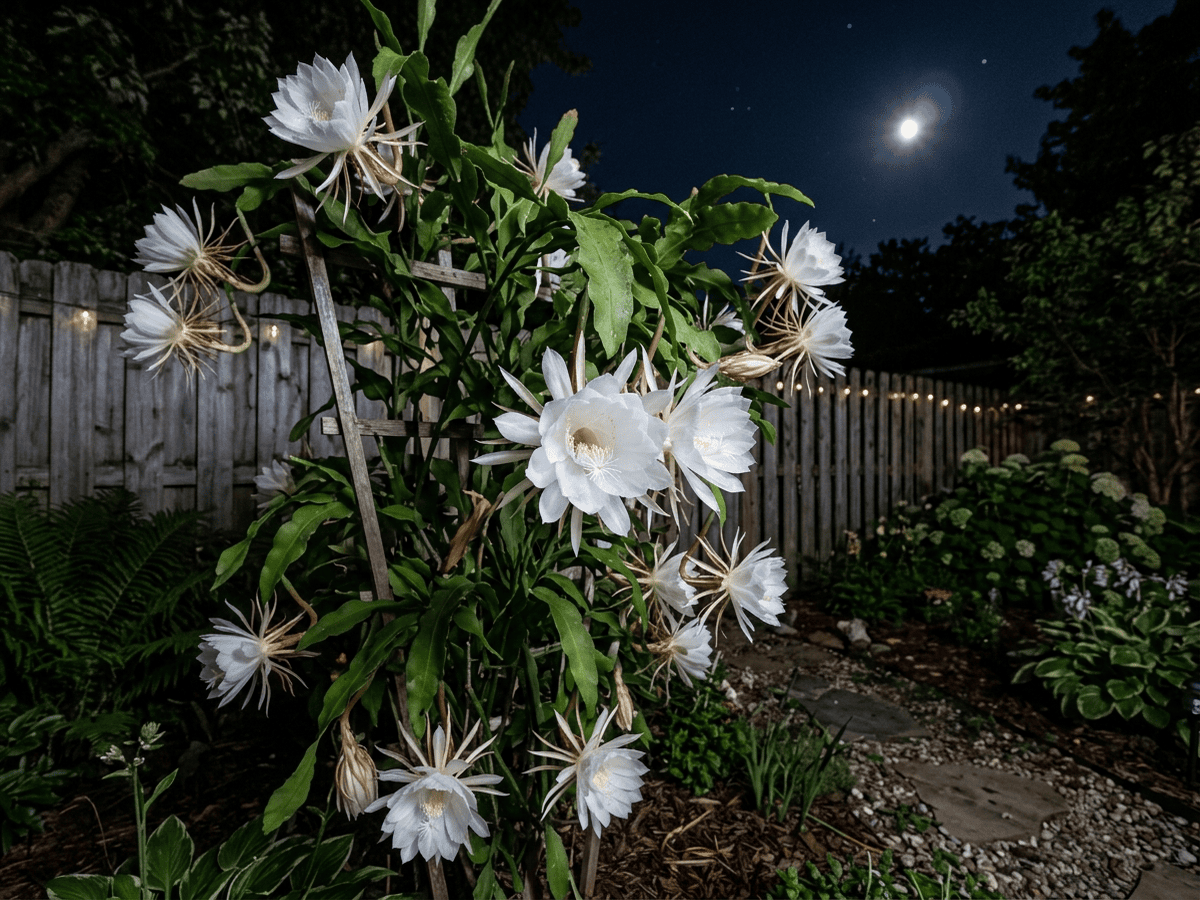Königin der Nacht im Garten