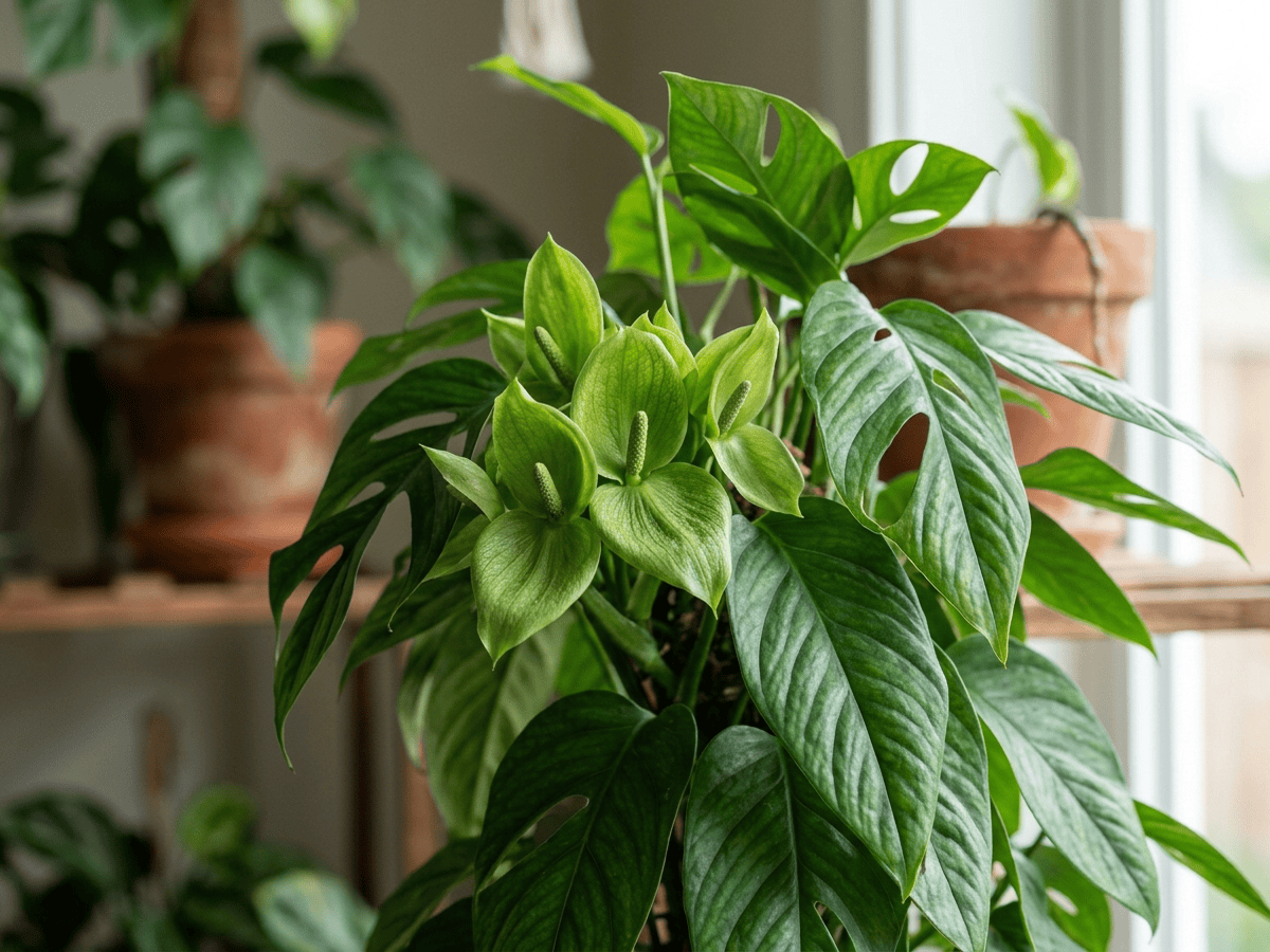Coda di drago — primo piano di foglie e fiori