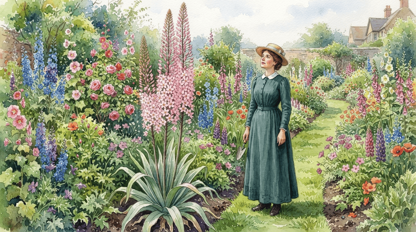 Illustrierte historische Szene zu Steppenkerze