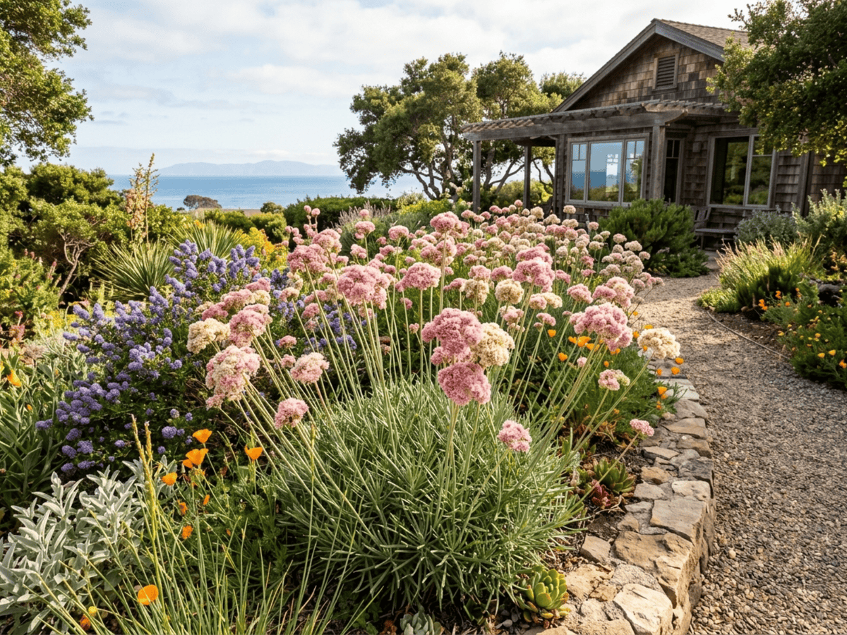 Santa Cruz Island Wild Buckwheat in a garden setting