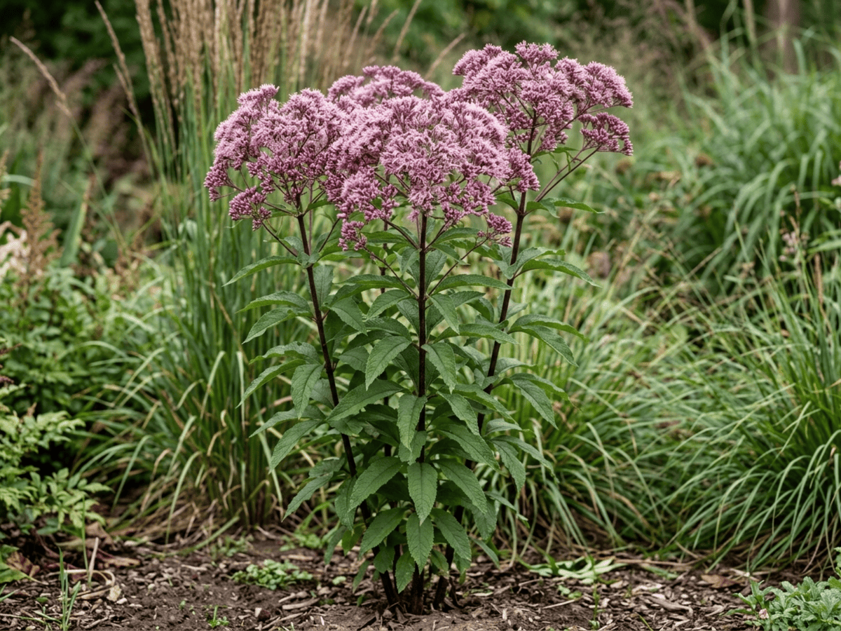 Eupatoire pourpre (Eupatorium purpureum), plante entière