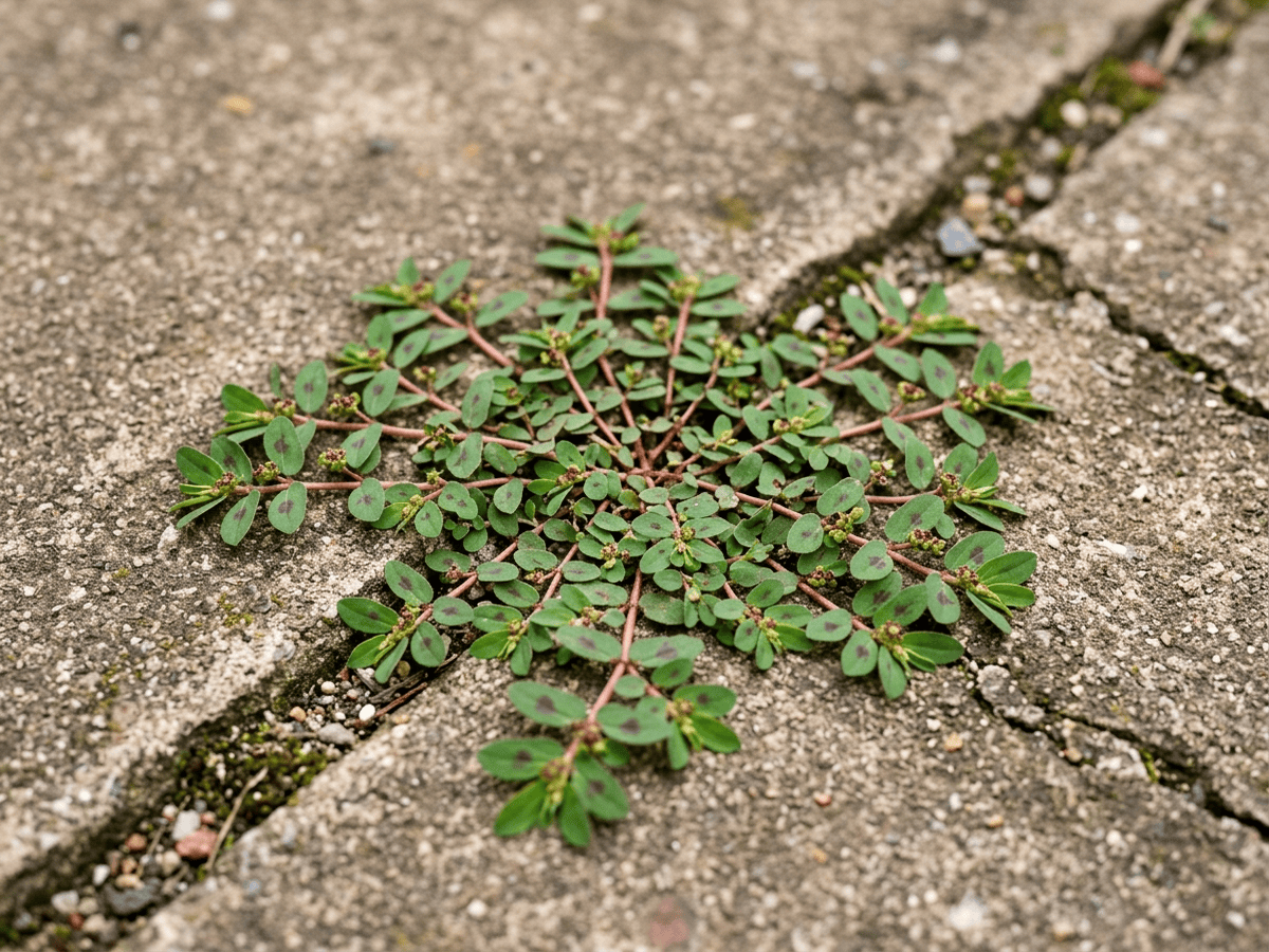 Euforbia macchiata (Euphorbia maculata), pianta intera