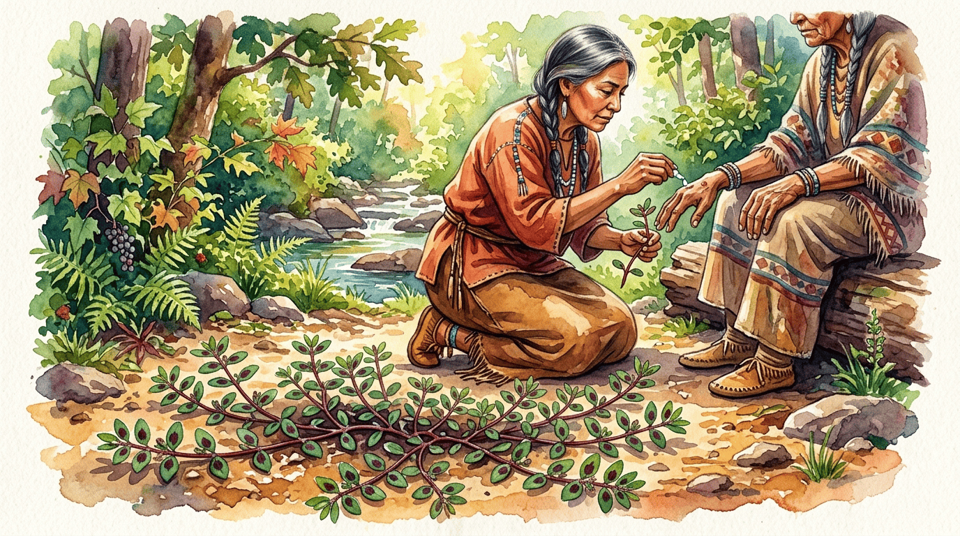 Scena storica illustrata per Euforbia macchiata