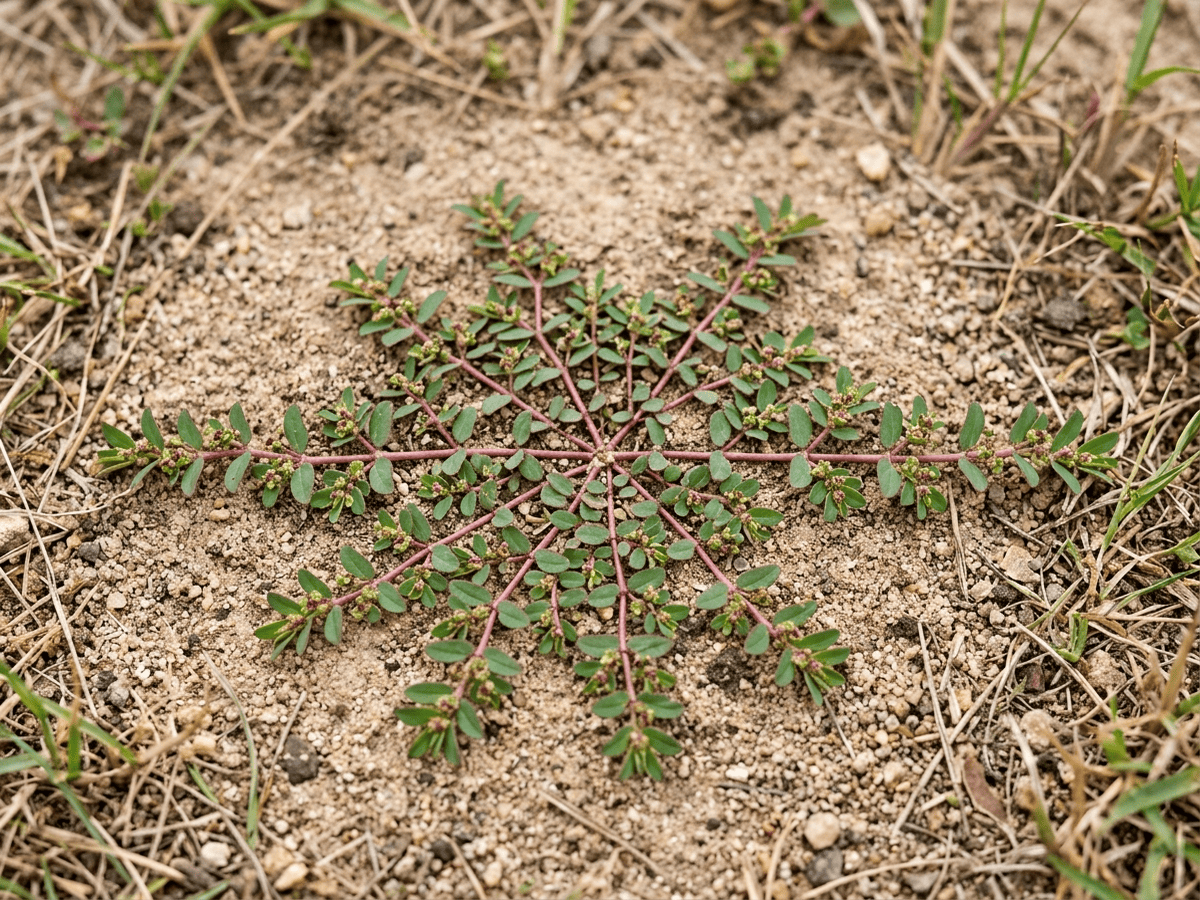 땅빈대(Euphorbia prostrata) 전체 모습