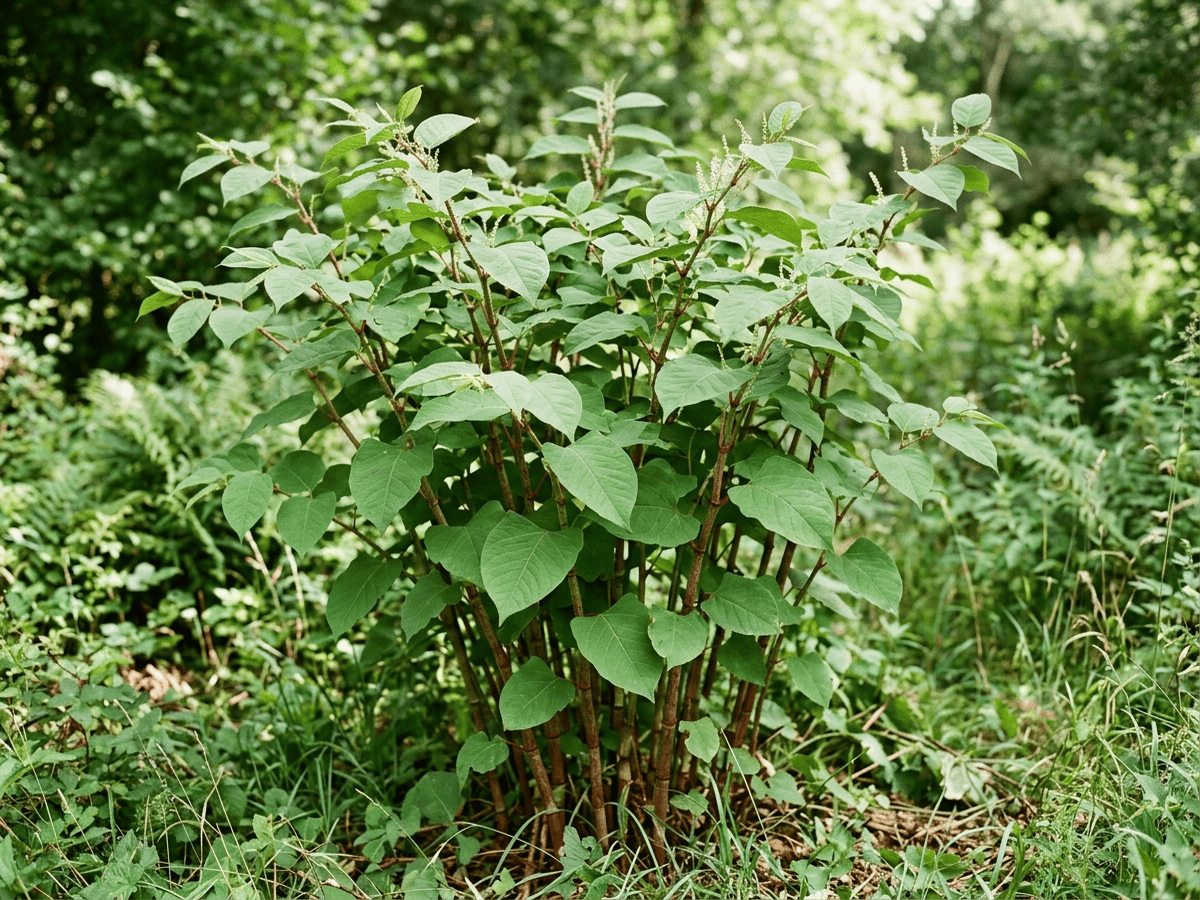 Japanischer Staudenknöterich (Fallopia japonica), ganze Pflanze