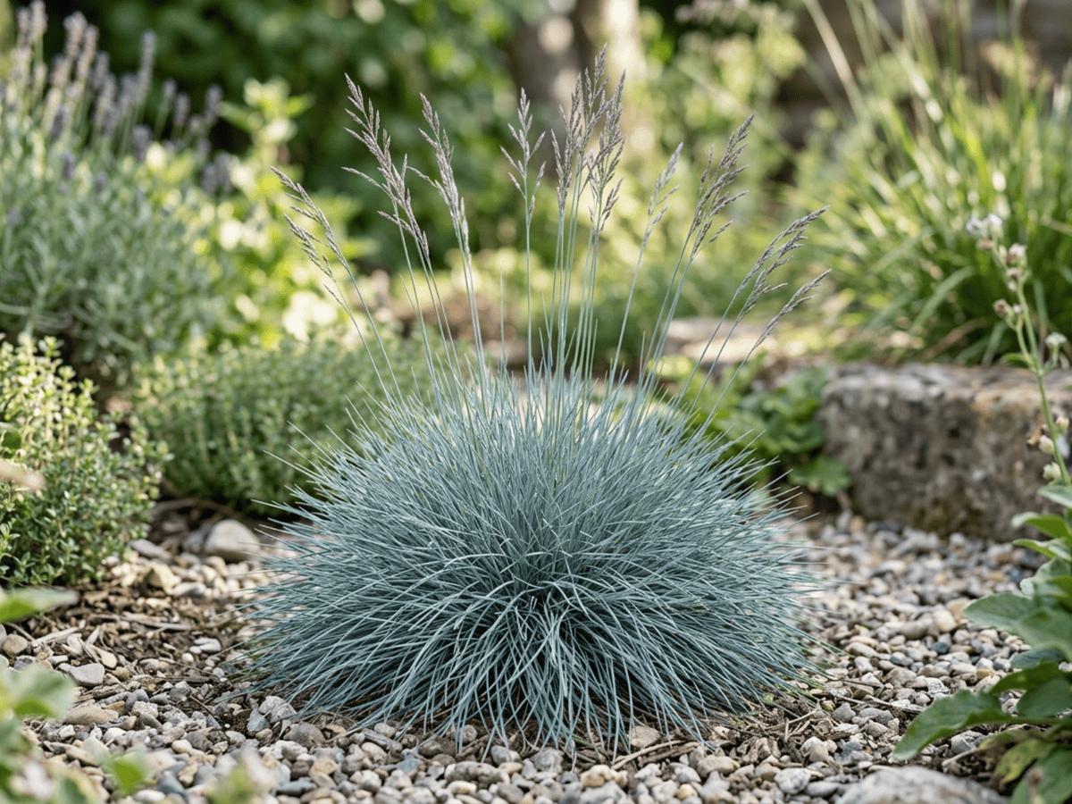 블루페스큐(Festuca glauca) 전체 모습