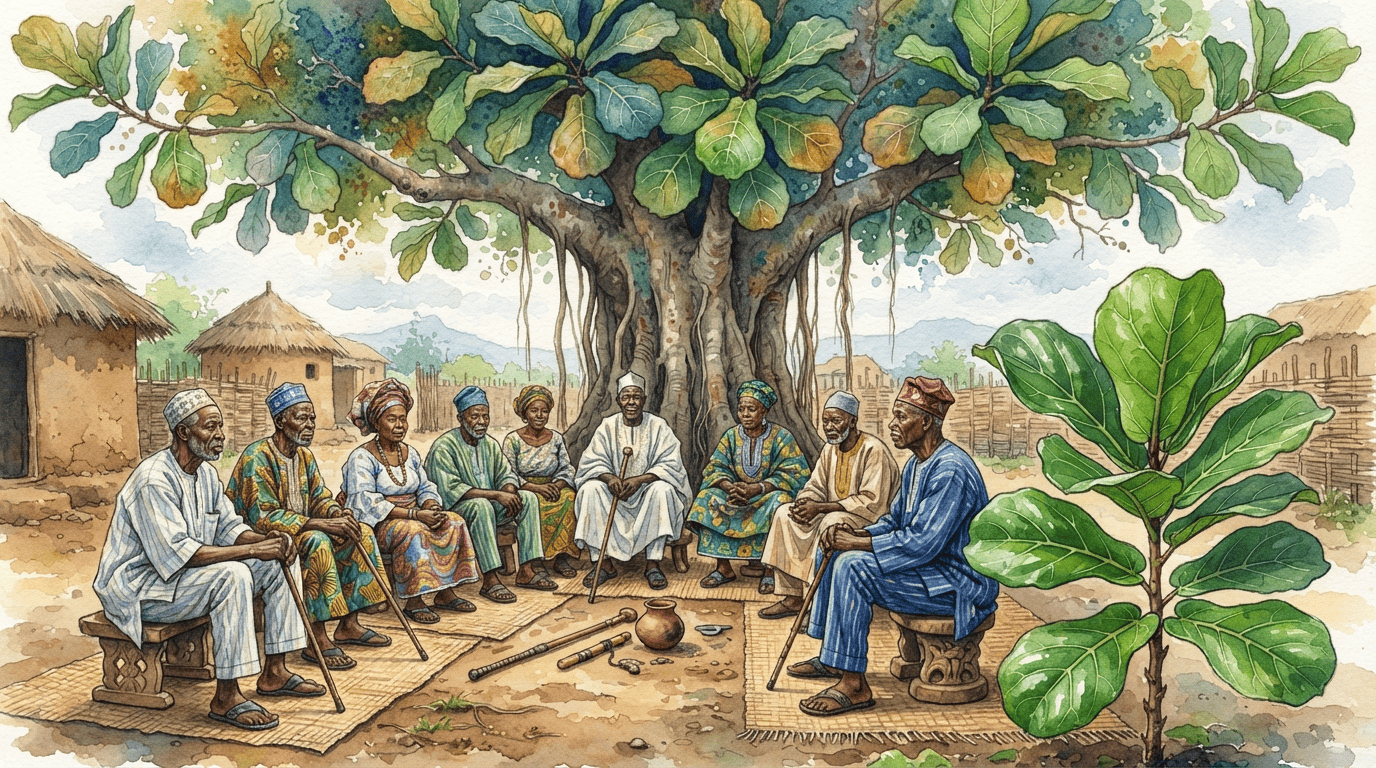 Scena storica illustrata per Ficus lira