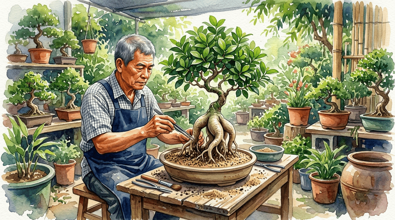 Scena storica illustrata per Ficus a frutti piccoli