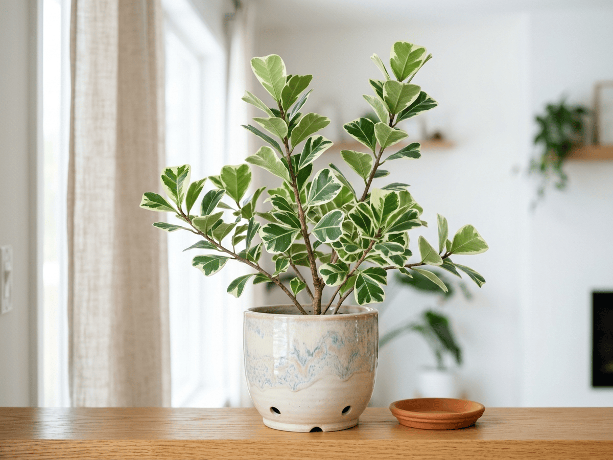三角榕(Ficus triangularis)整株