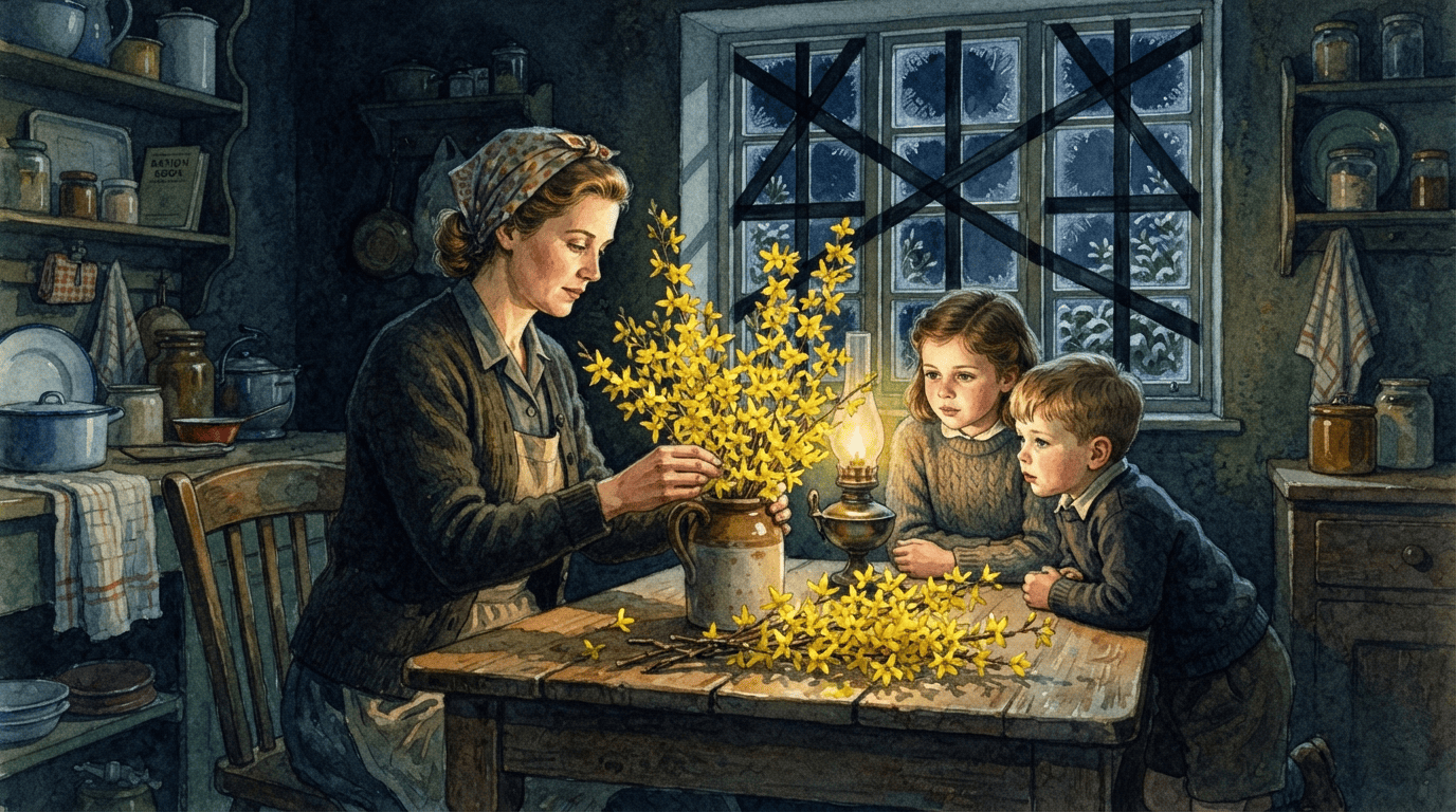 Scena storica illustrata per Forsizia