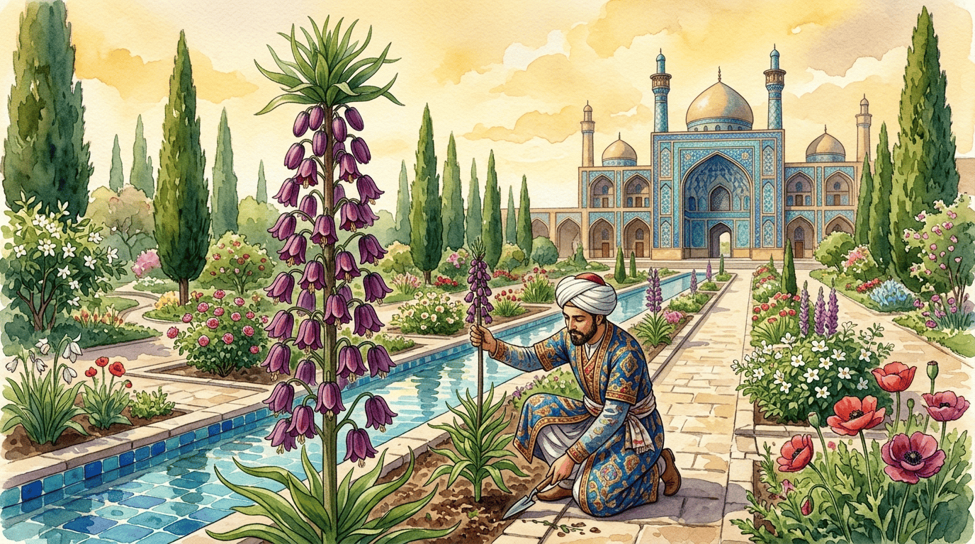 Illustrierte historische Szene zu Persische Schachblume