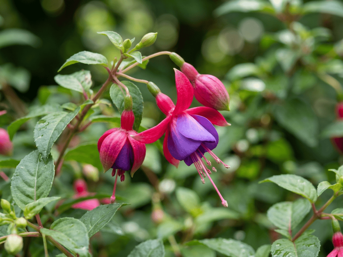 Fuchsia hybride — aspect saisonnier