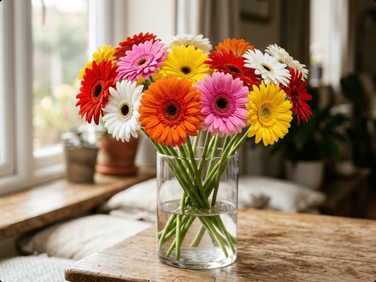 Barberton Daisy in a garden setting