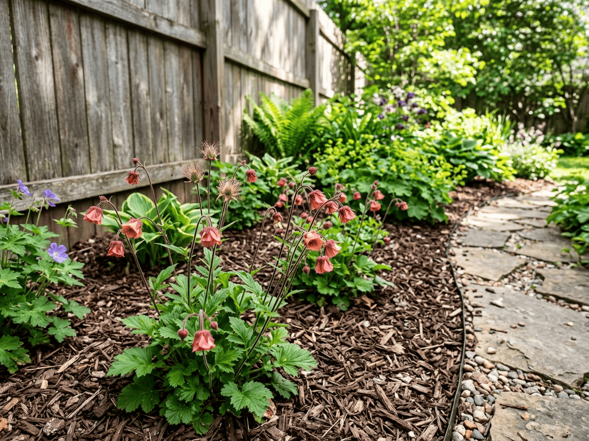 Water Avens in a garden setting