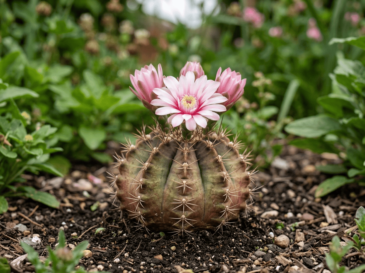 비모란(Gymnocalycium mihanovichii) 전체 모습