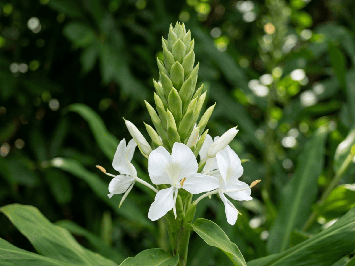 Butterfly Ginger Lily — seasonal appearance