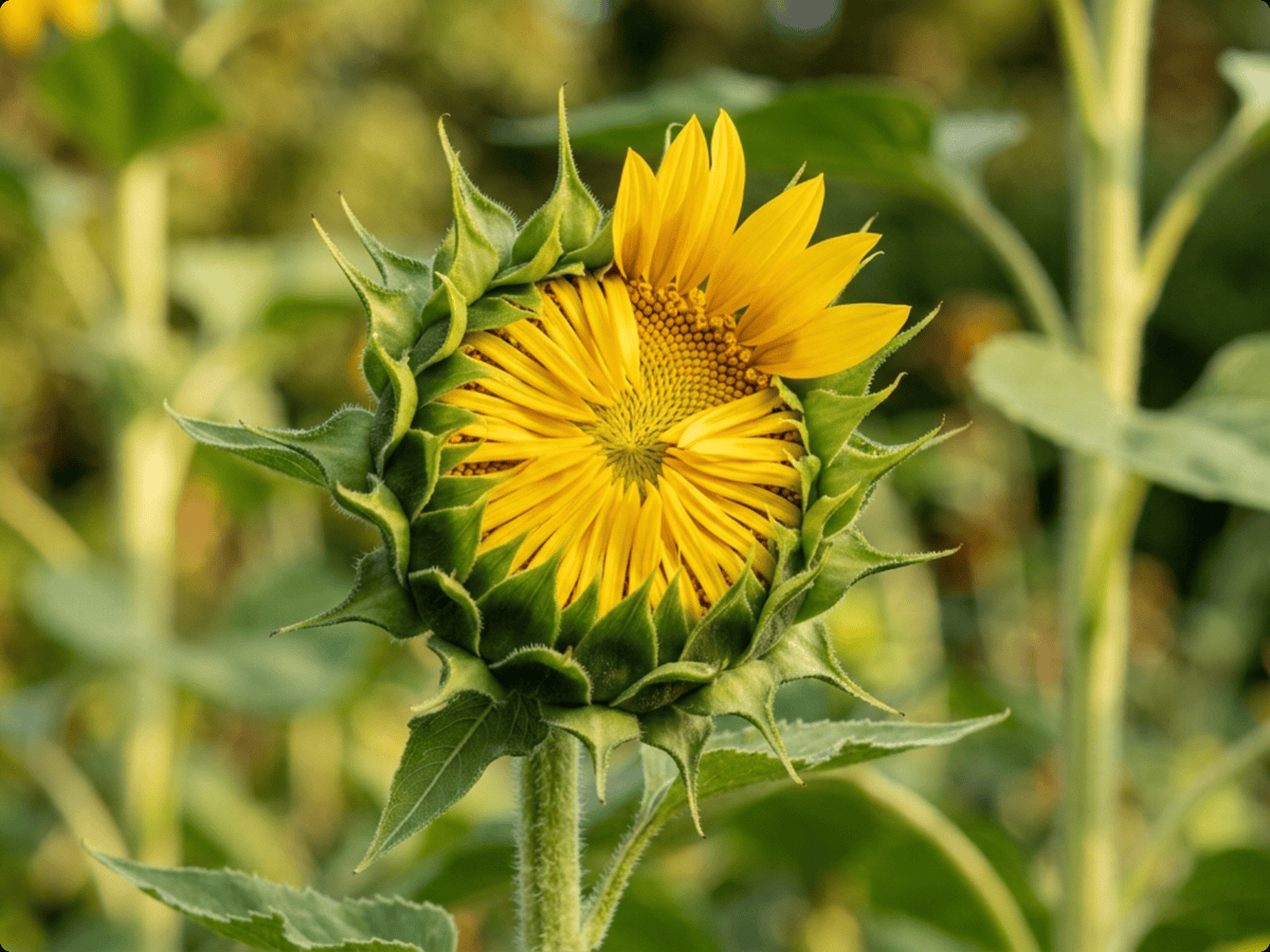 girasol — aspecto estacional