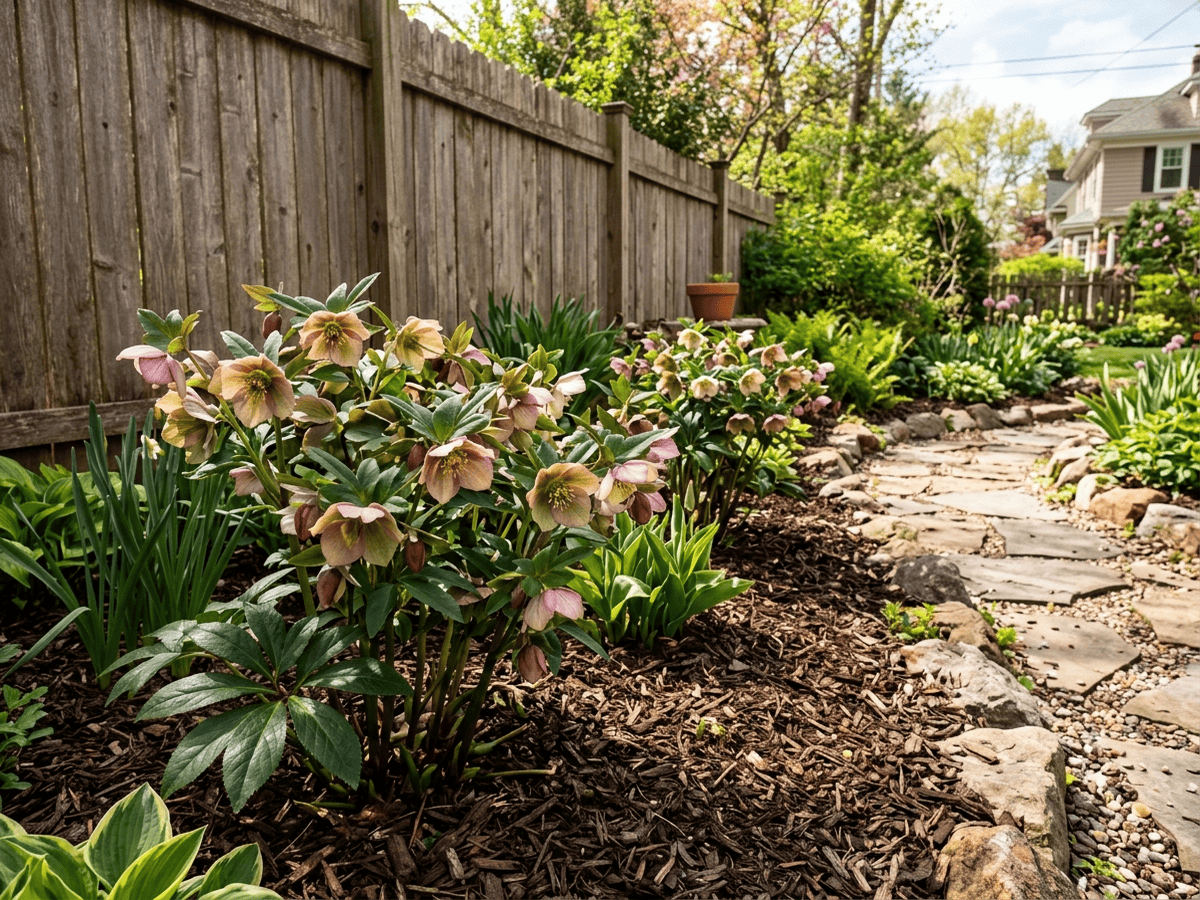 Lenten-Rose in a garden setting