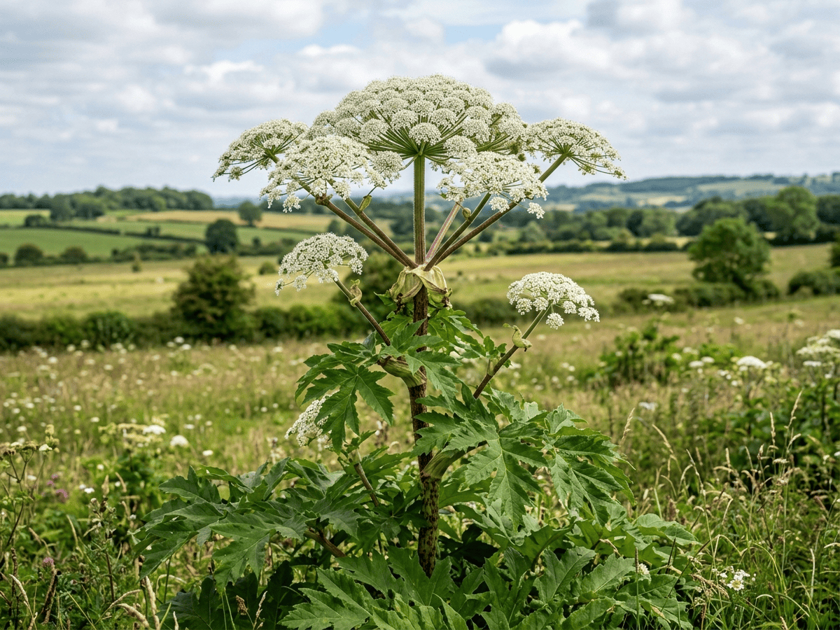 Panace di Mantegazza (Heracleum mantegazzianum), pianta intera