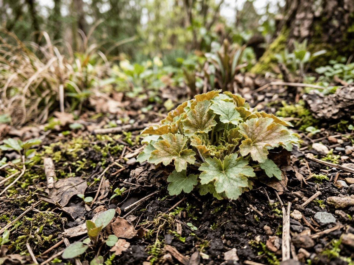 Roundleaf Alumroot — seasonal appearance