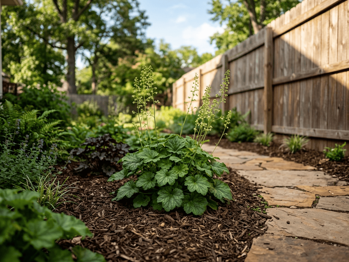 Gooseberry-Leaf Alumroot in a garden setting