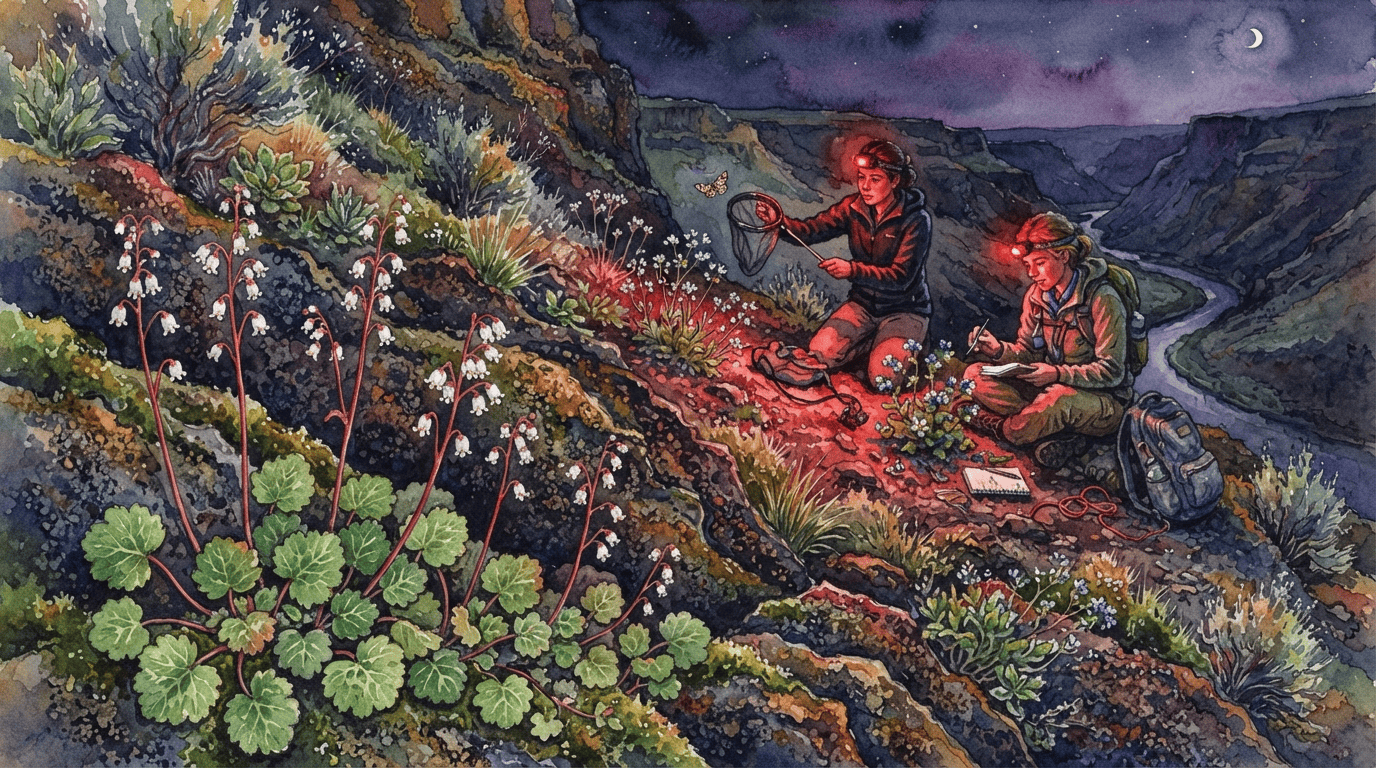Illustrated historical scene for Gooseberry-Leaf Alumroot