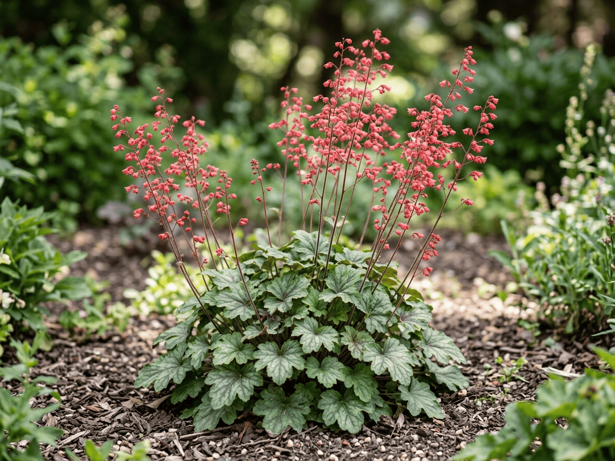 Coral Bells (Heuchera x brizoides), whole plant