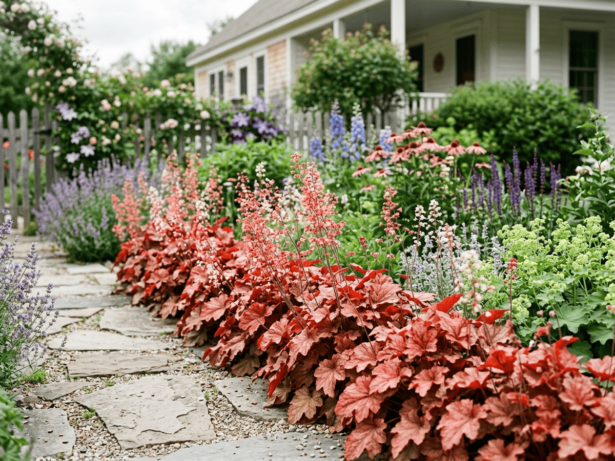 Coral Bells in a garden setting