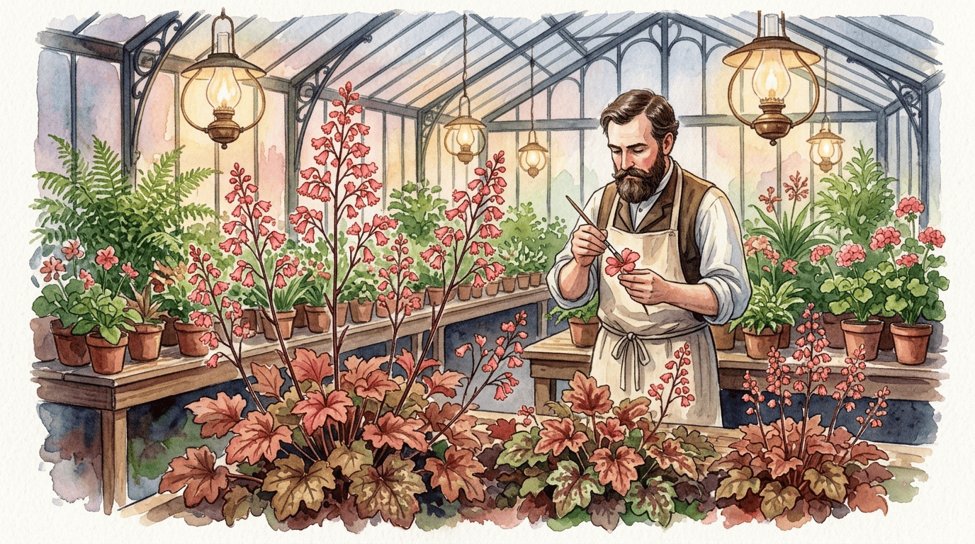 Illustrated historical scene for Coral Bells