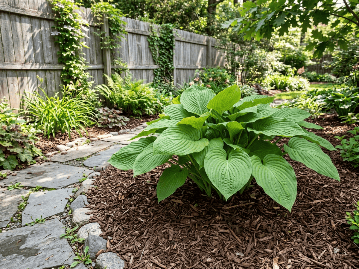 Mountain Hosta in a garden setting