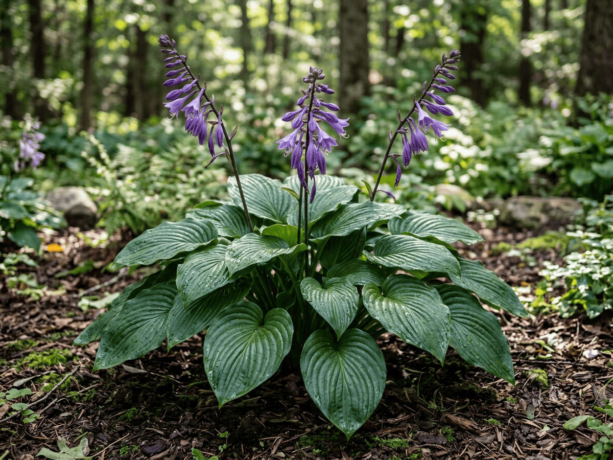 비비추(Hosta ventricosa) 전체 모습