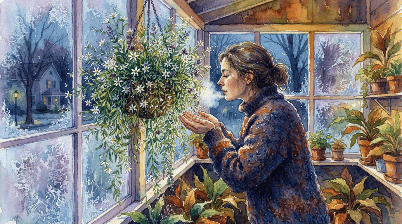 Scena storica illustrata per Hoya a foglia lineare