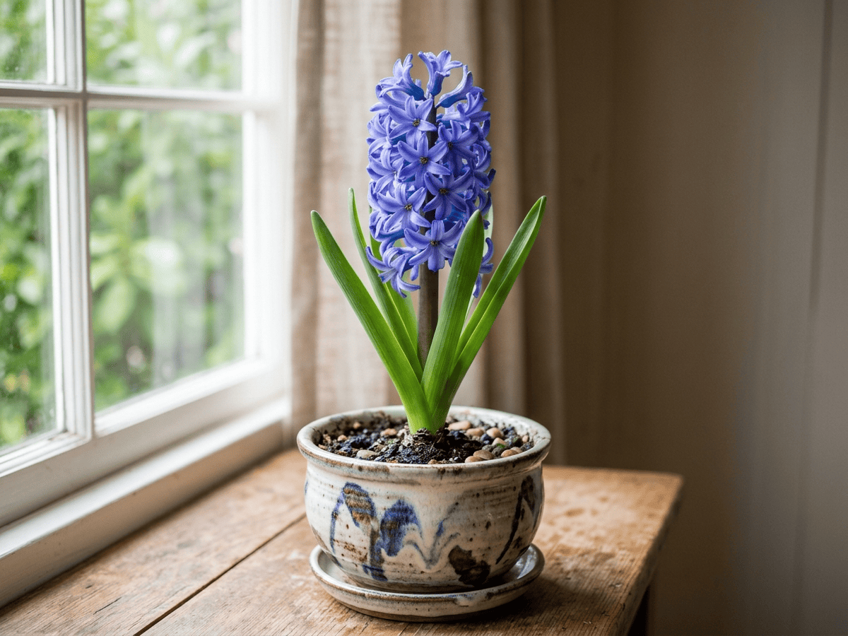 Giacinto (Hyacinthus orientalis), pianta intera