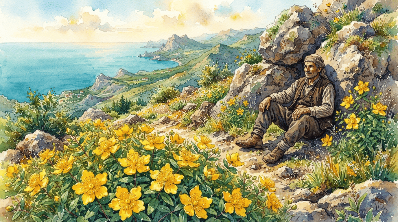 Illustrated historical scene for Aaron's Beard