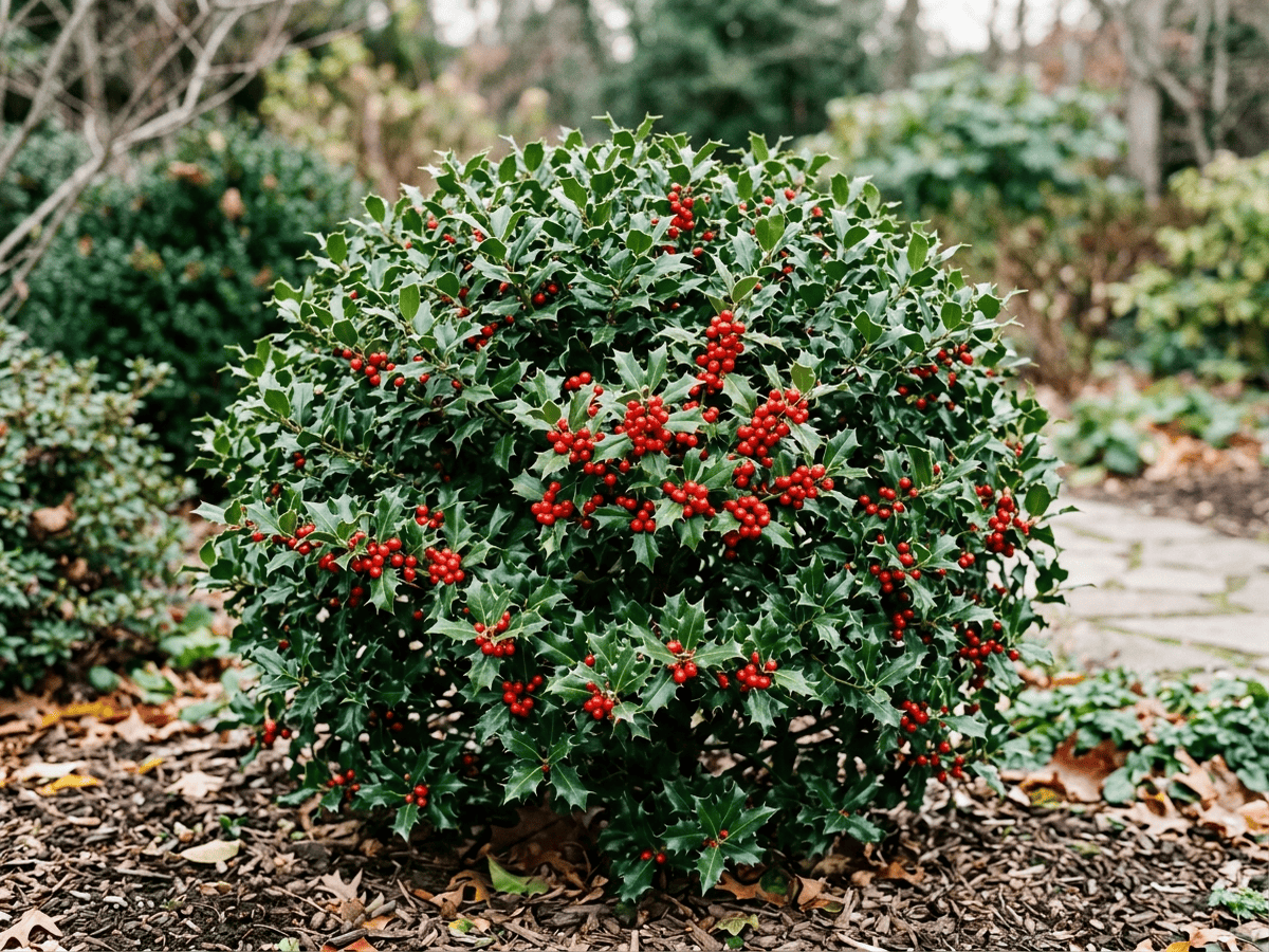 Houx de Chine (Ilex cornuta), plante entière