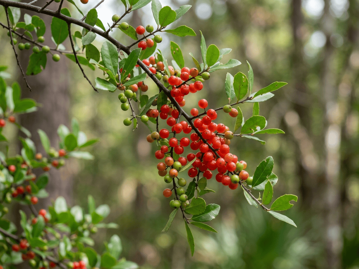 Yaupon Holly — seasonal appearance