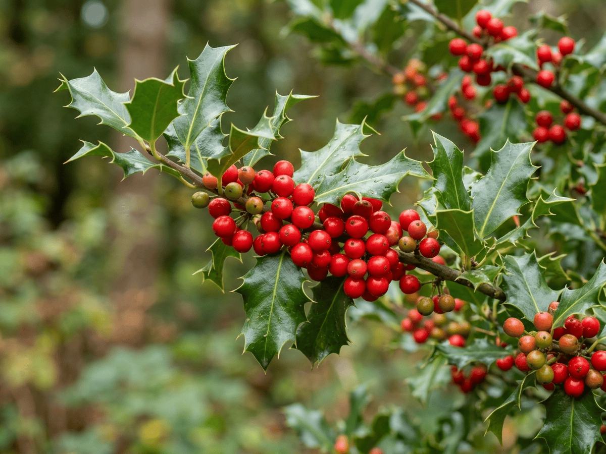 Blue Holly — seasonal appearance