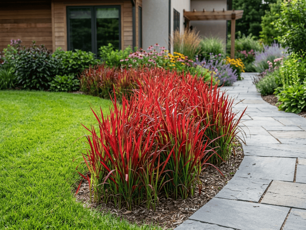 Impérate cylindrique dans un jardin