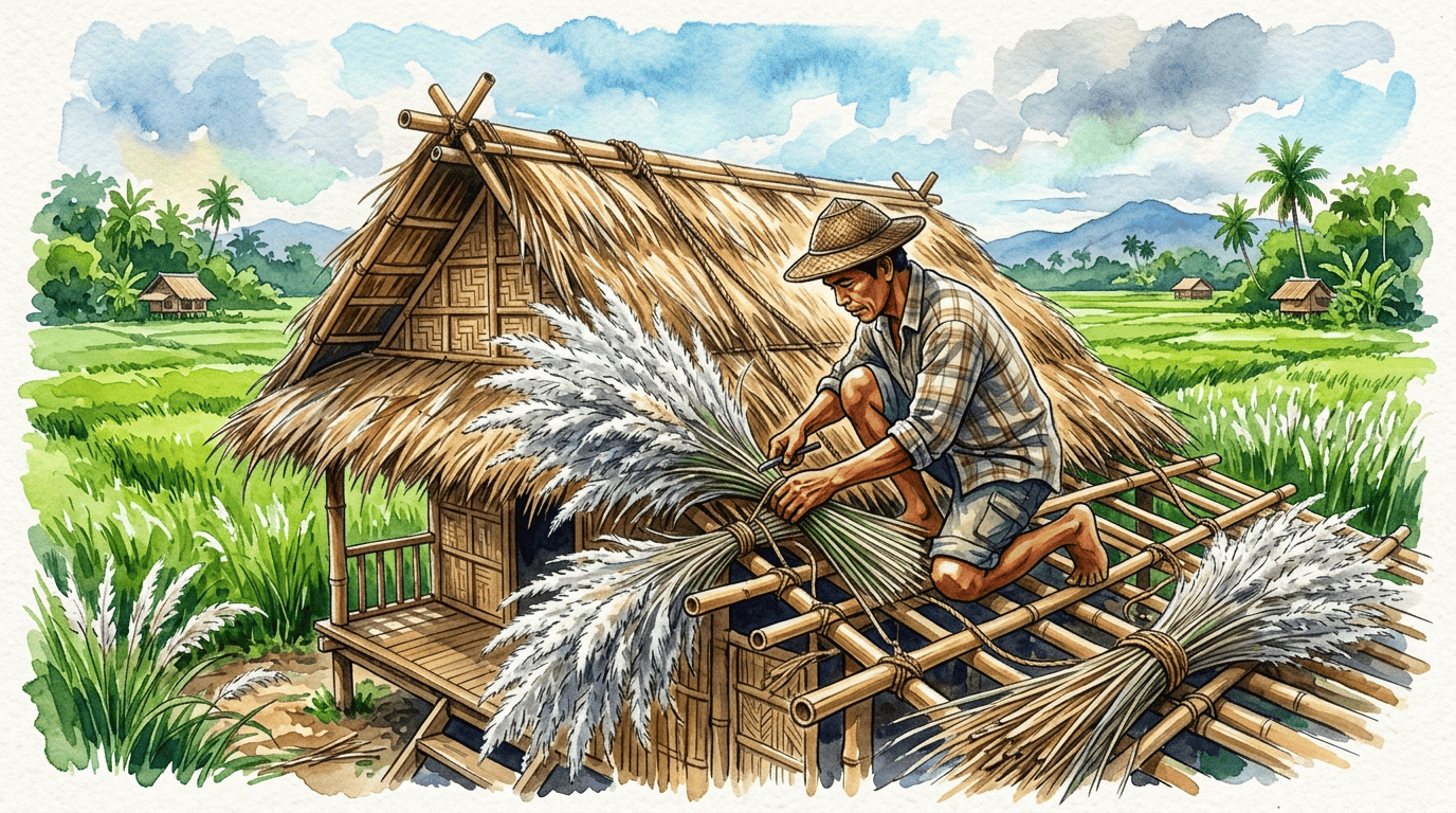 Illustrated historical scene for Cogon Grass
