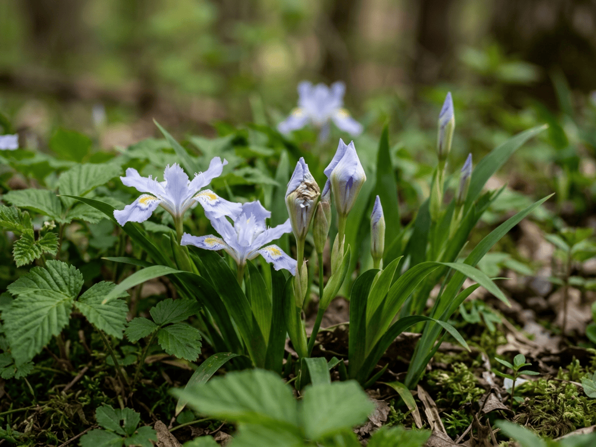 Dwarf Crested Iris — seasonal appearance