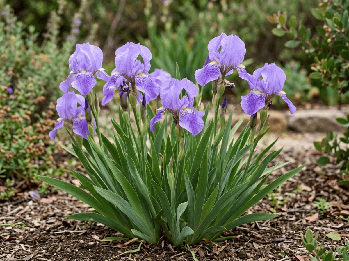 Munz's Iris (Iris munzii), whole plant