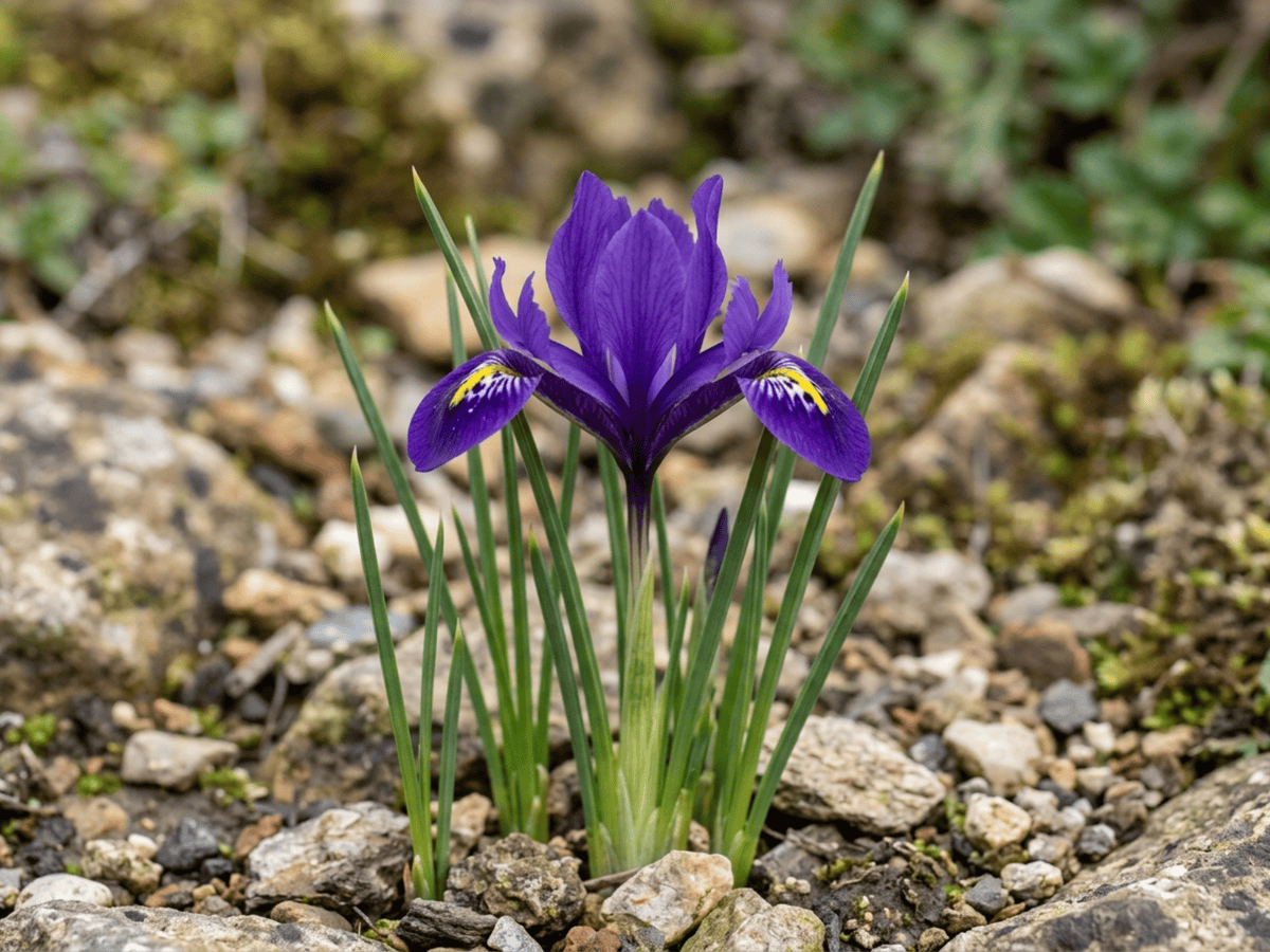 그물눈붓꽃(Iris reticulata) 전체 모습