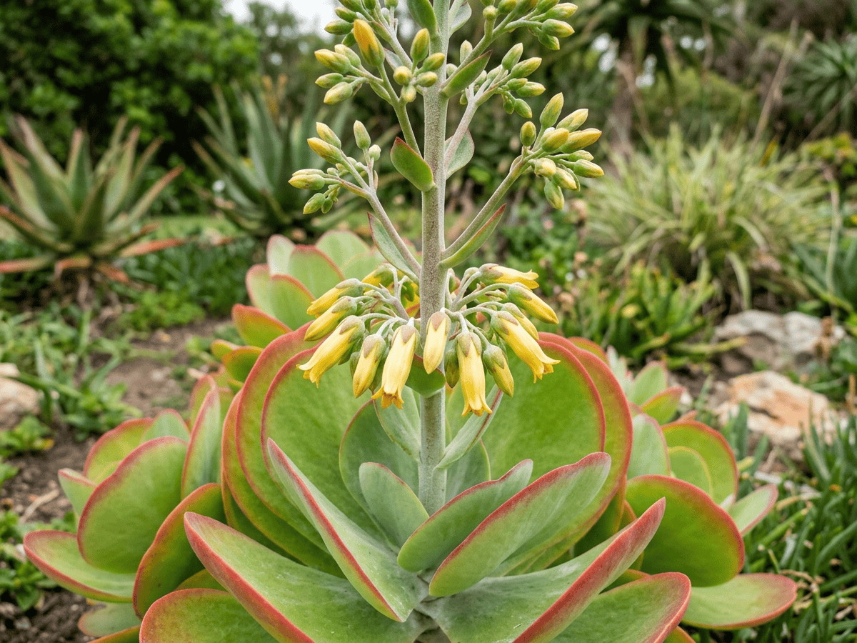 Kalanchoé luciae — aspect saisonnier