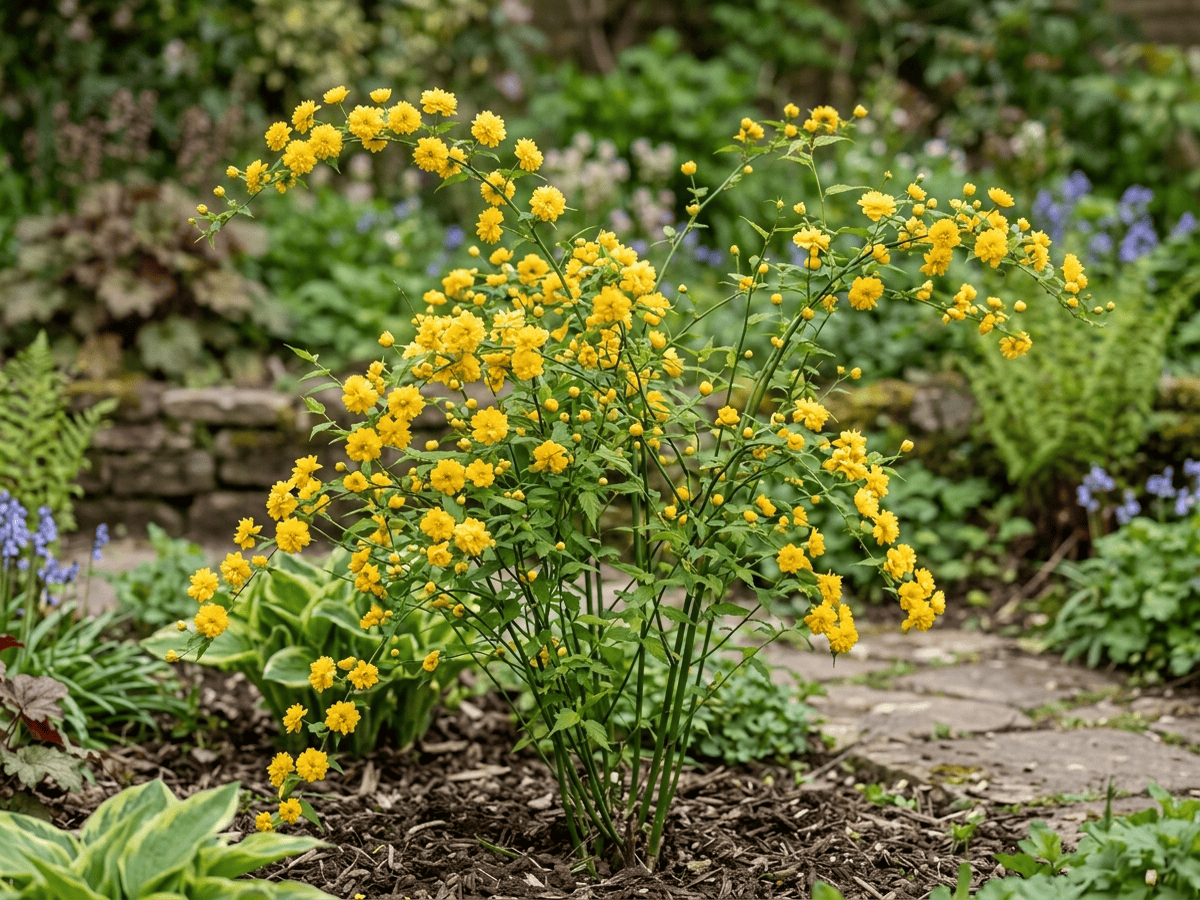 황매화(Kerria japonica) 전체 모습