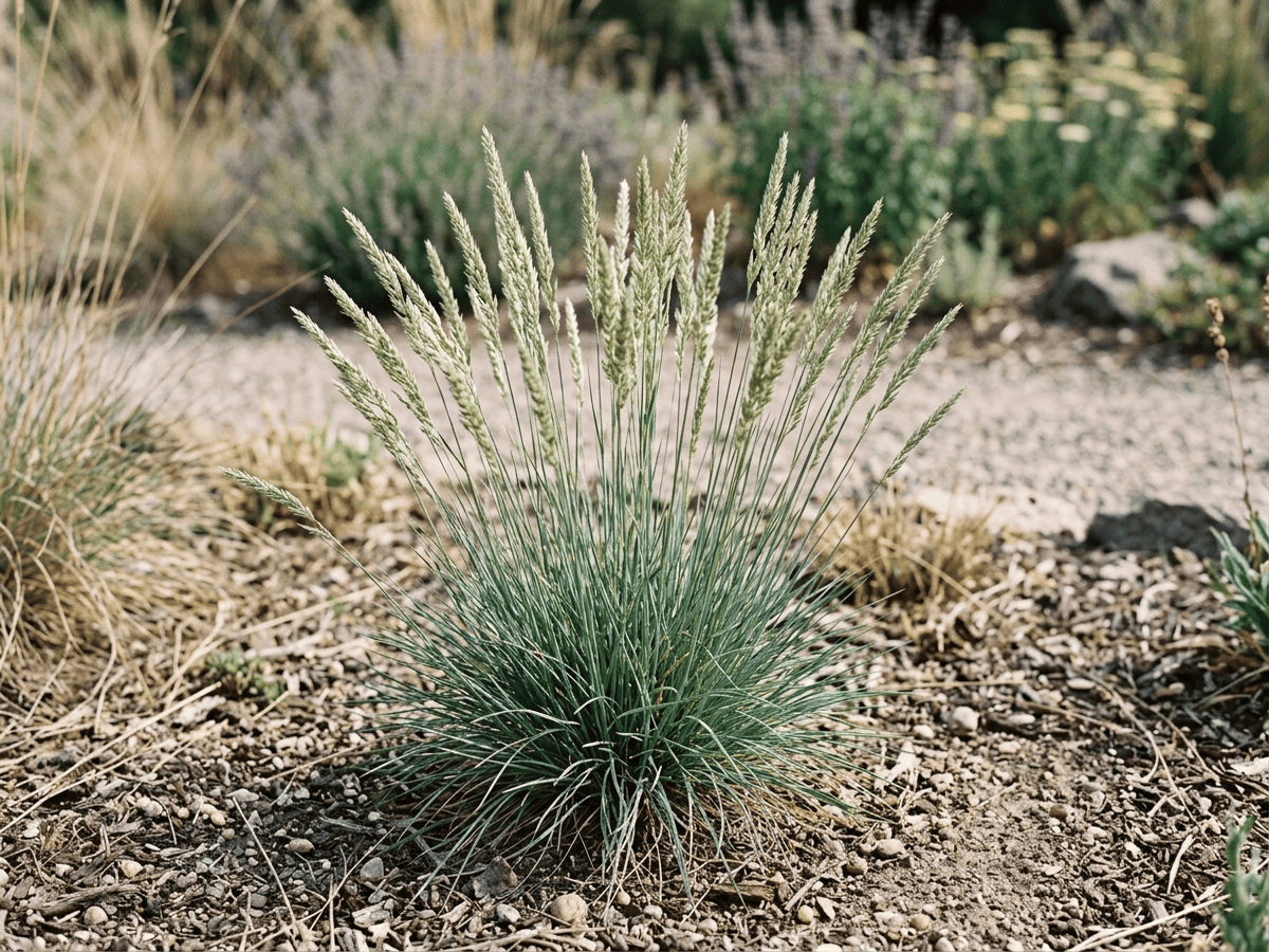 Paleo steppico (Koeleria macrantha), pianta intera