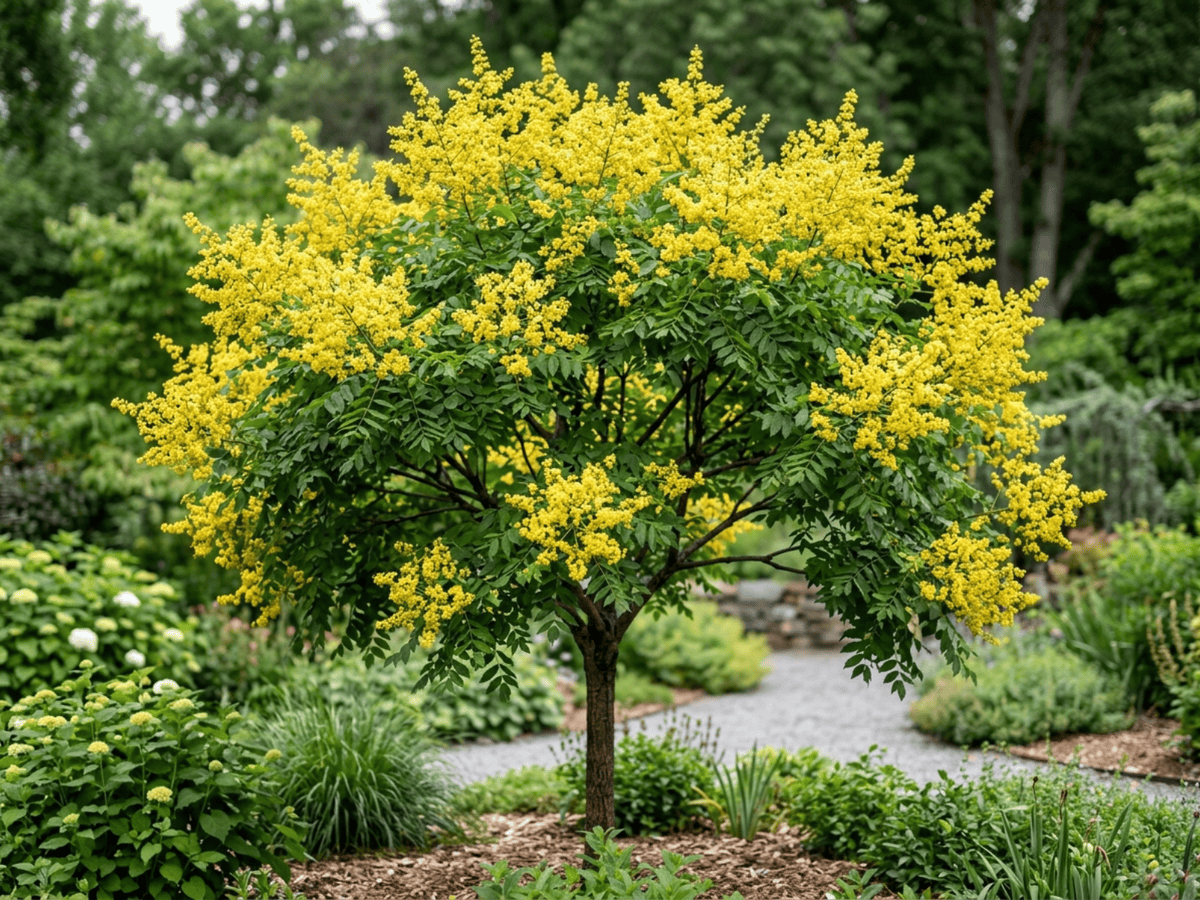 Cây mưa vàng (Koelreuteria paniculata), toàn cây