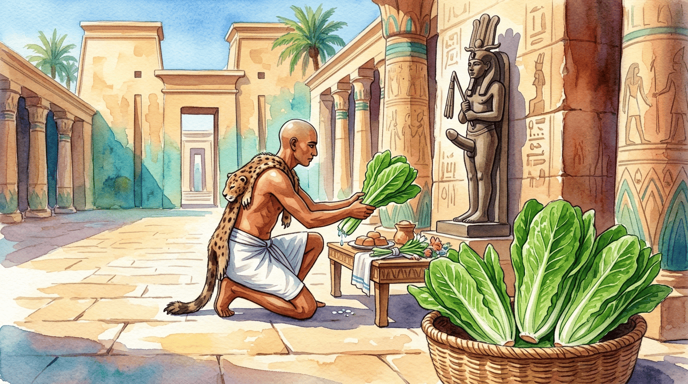 Scène historique illustrée pour Laitue