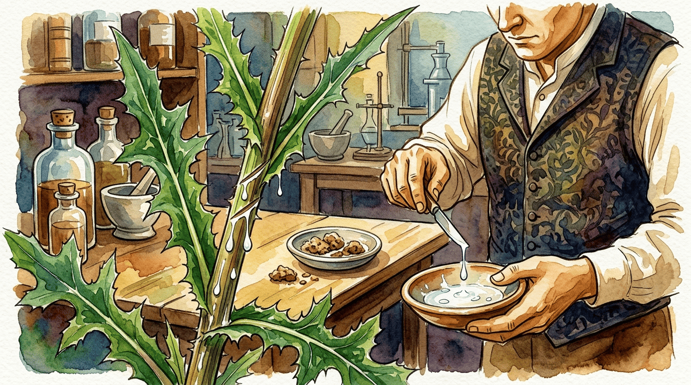 Scena storica illustrata per Lattuga selvatica
