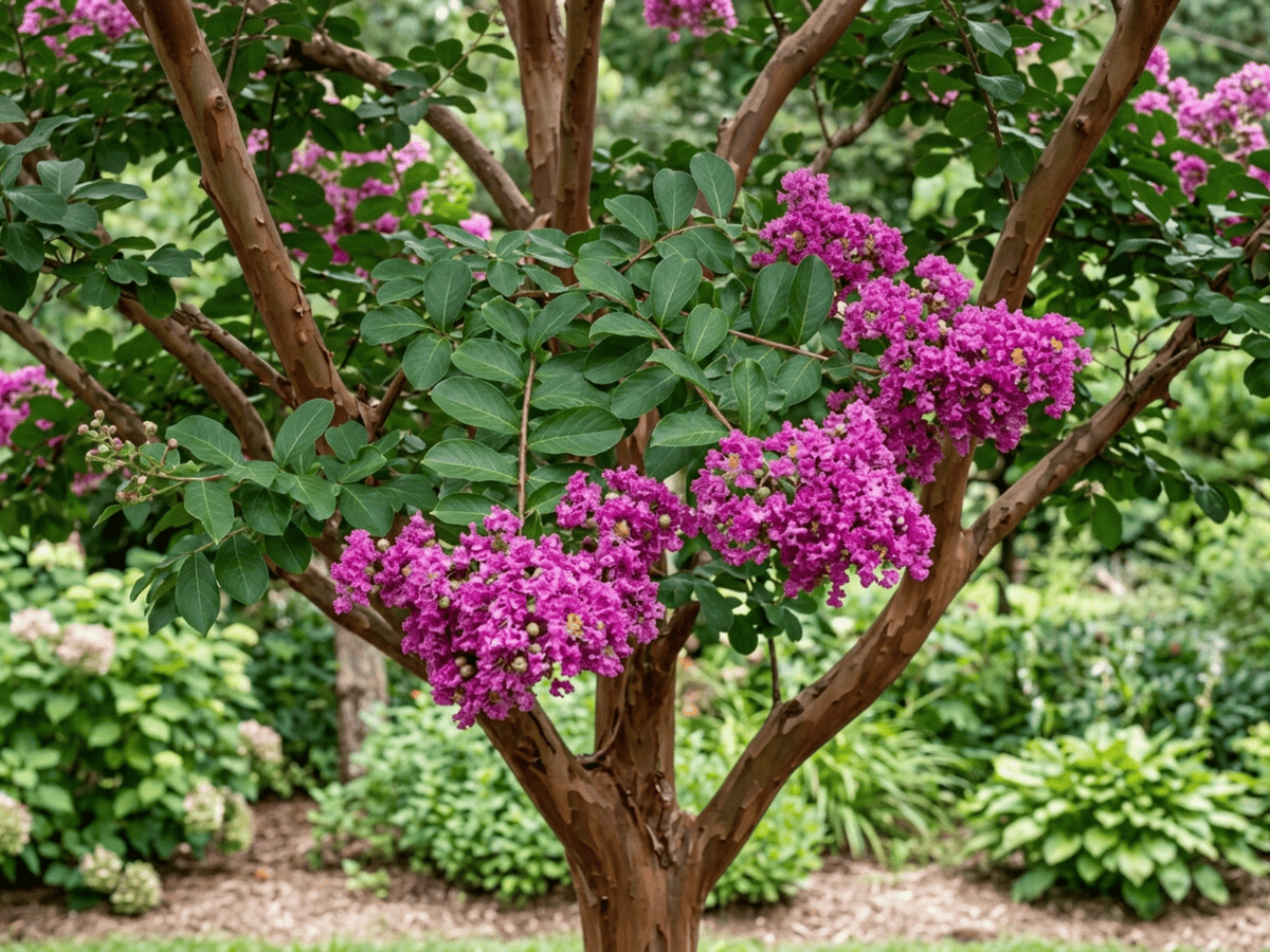 Lagerstroemia (Lagerstroemia indica), pianta intera