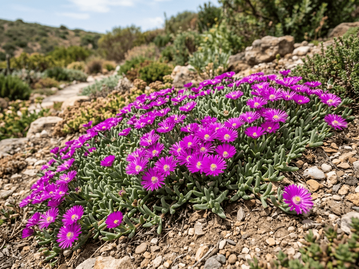 Trailing Ice Plant (Lampranthus spectabilis), whole plant
